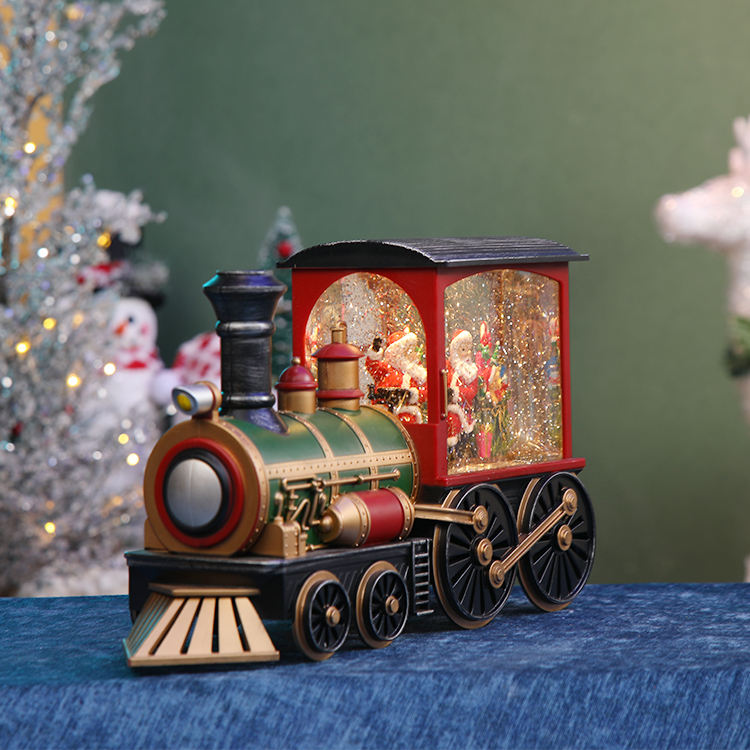Gorgeous Train with Santa Delivering Gifts